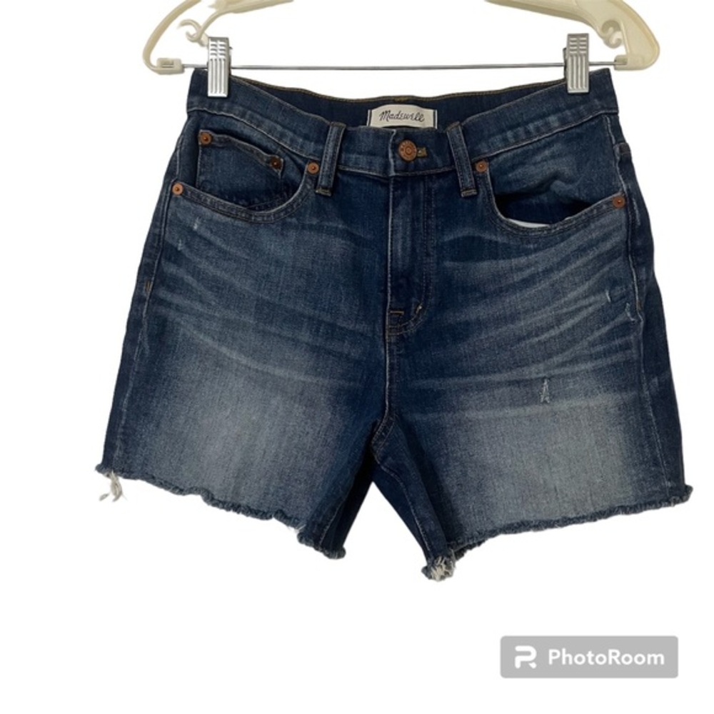 Madewell High Rise Denim Jean Shorts In Glenoaks Wash F7019 Women’s 26